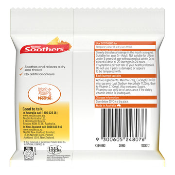 Soothers Hny+Lmn Multi Pk 3X10 Loz