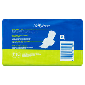 Stayfree Pad U/Thin Reg Wing 20Pk