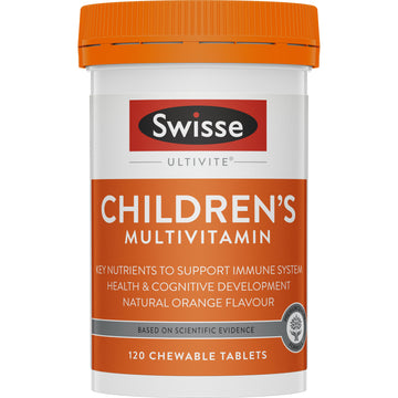 Swisse Children'S Ultivite Chewable Multivitamin 120 Tablets