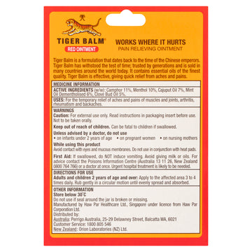 Tiger Balm Red Strong 18G