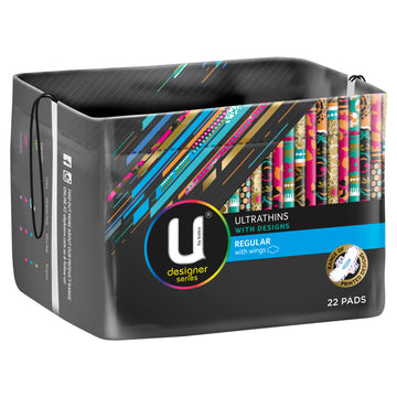 U By Kotex Pad Fem Ultrathin Reg 22Pk