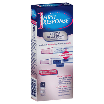First Response Reassure & Test 3Pk
