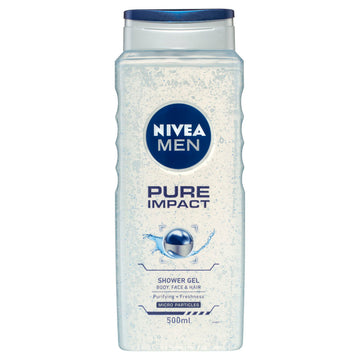 Nivea Men Shower Gel Pure Impact 500Ml