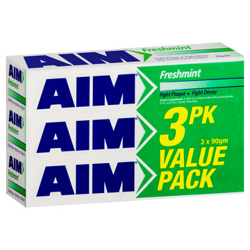 Aim Value Pack Freshmint T/P 3Pk