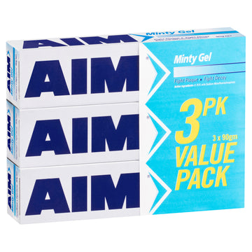 Aim Value Pack Minty Gel T/P 3Pk