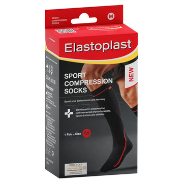 E/Plast Compressn Socks M 2Ea