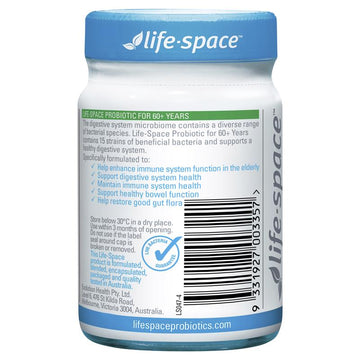 Life-Space Probiotic for 60+ Years 60 Capsules