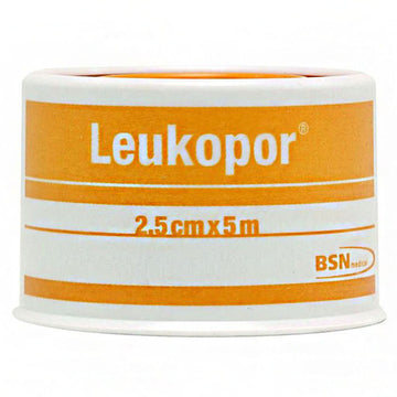 Bsn Leukopor Hypoallergenic Tape Snap Spool Plaster Wound Dressing 2.5Cm x 5M