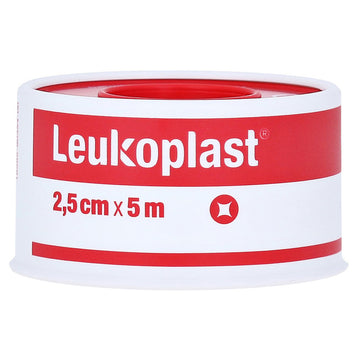 Leukoplast Standard Plaster Fixation Tape Roll Bandages Dressings 2.5Cm x 5M