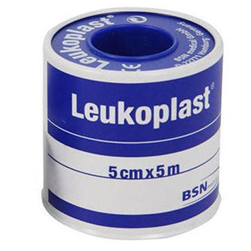 Leukoplast Waterproof Fixation Tape Roll Plaster Bandage Dressing White 5Cm x 5M