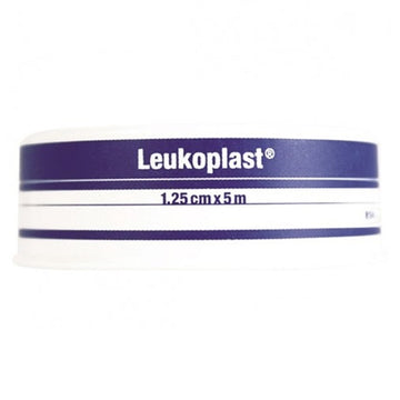 Leukoplast Waterproof Fixation Tape Roll Bandage Dressings White 1.25Cm x 5M