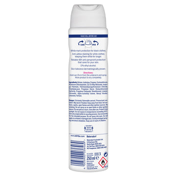 Nivea Black & White Clear 48h Antiperspirant Aerosol Deodorant Spray Women 250mL