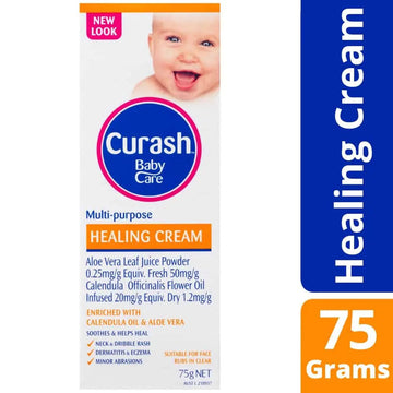 Curash Babycare Multi-purpose Healing Cream 75g Eczema Minor Abrasions Relief