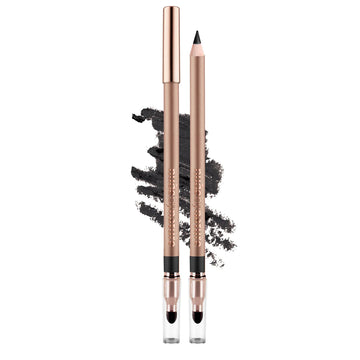 Nude By Nature Contour Eye Pencil 01 Black Smudge Tip Liner Soft Blurred Effect