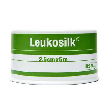 Leukosilk Tape Wound Dressing Fixation Adhesive Plaster First Aid 2.5Cm x 5M