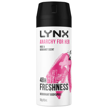 Lynx Deodorant Body Spray Aerosol Anarchy For Her 165mL 48h Odour Protection