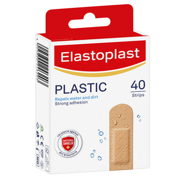 Elastoplast Plastic Plasters Strips Water Resistant Dressings Bandages 40 Pack
