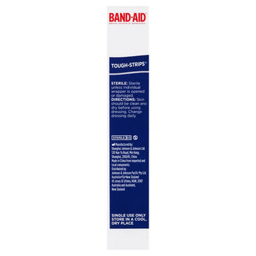 Band-Aid Tough Strips Extra Large Fabric Plasters Bandage Wound Care 10 Pack