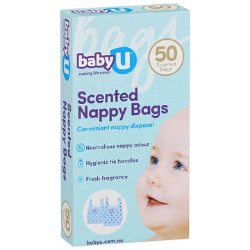 Baby U Scented Nappy Sacks Disposable Dog Cat Puppy Poo Small Bin Liner 50 Pack