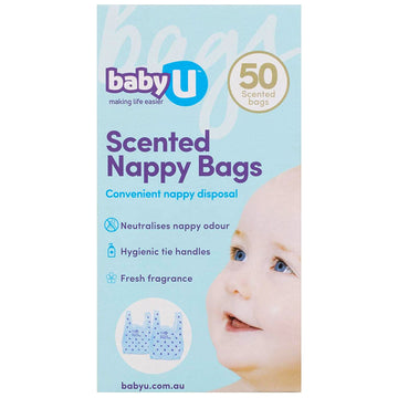 Baby U Scented Nappy Sacks Disposable Dog Cat Puppy Poo Small Bin Liner 50 Pack