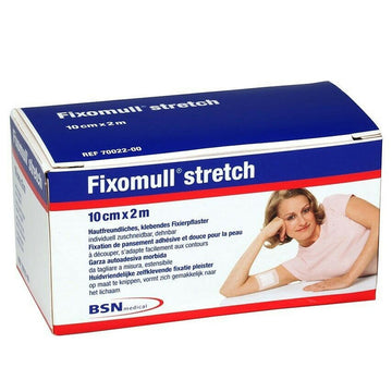 Fixomull Stretch Adhesive Non Woven Fabric Dressing Fixation First Aid 10Cm x 2M