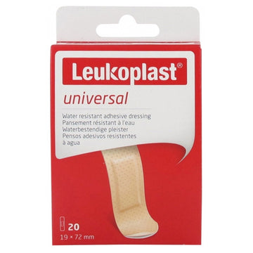 Leukoplast Universal Wound Dressing 20 Pack Water Resistant Adhesive First Aid