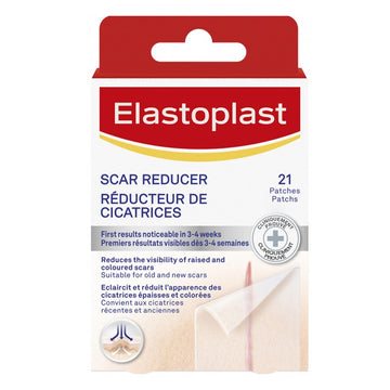 Elastoplast Scars Reducer Patches Plaster Sheet Waterproof Transparent 21 Pack