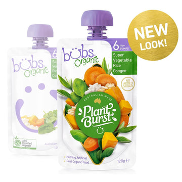 Bubs Organic Super Vegetable Rice Congee 120g 6+ Months Bumps Baby Infant Food