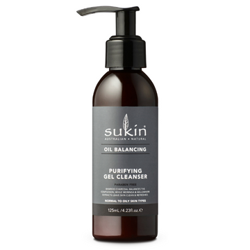 Sukin Oil Balancing Plus Charcoal Purifying Gel Cleanser 125mL