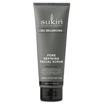 Sukin Oil Balancing Plus Charcoal Pore Refining Facial Scrub 125mL