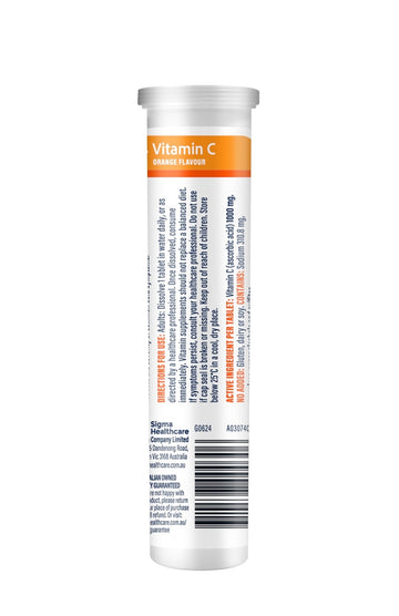 Guardian Vitamin C Effervescent (18 Tablets)