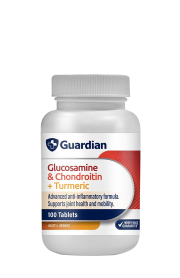Guardian Glucosamine and Chondroitin + Turmeric (100 Tablets)