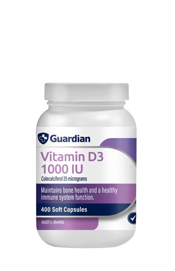 Guardian Vitamin D3 1000IU (400 Capsules)