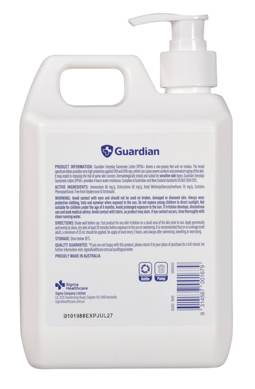 Guardian Everyday Sunscreen SPF50+ (1 L)