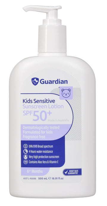 Guardian Kids Sensitive Sunscreen SPF50+ (500 mL)