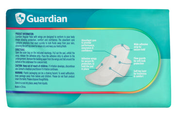 Guardian Regular Pads With Wings (Pack of 14)