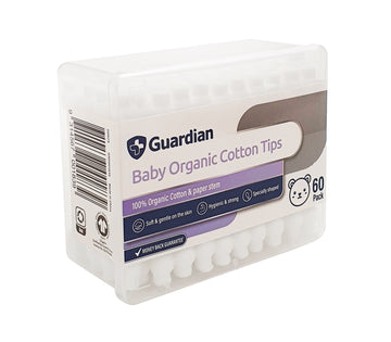Guardian Baby Organic Cotton Tips (Pack of 60)