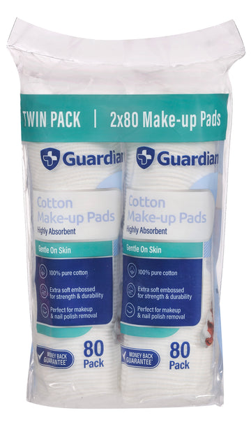 Guardian Cotton Make Up Pads (2 Packs of 80)