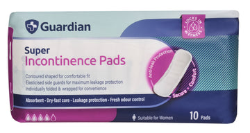 Guardian Incontinence Pads Super (Pack of 10)