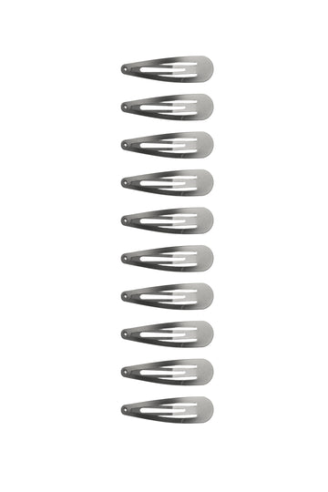 Beauty Theory Black Snap Clips (Pack of 10)