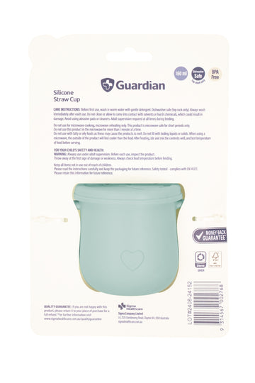 Guardian Silicone Straw Cup (Seafoam Green)