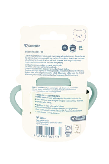 Guardian Silicone Snack Pot (Seafoam Green)