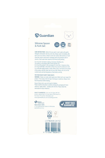 Guardian Silicone Spoon and Fork Set (Seafoam Green)