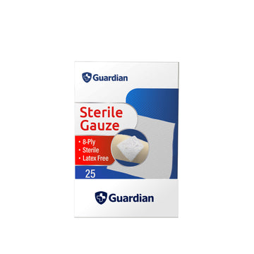 Guardian Sterile Gauze 75mm x 75mm (Pack of 25)