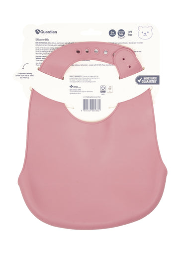 Guardian Silicone Bib (Dusty Berry Red)