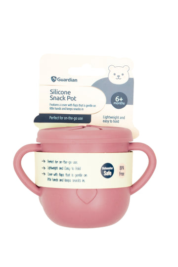 Guardian Silicone Snack Pot (Dusty Berry Red)