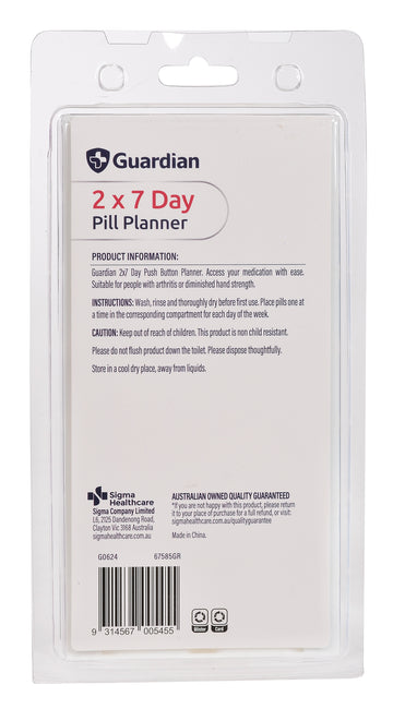 Guardian 2x7 Day Pill Planner