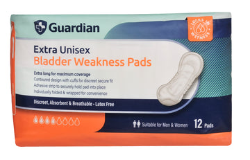 Guardian Incontinence Bladder Weakness Pads Extra (Pack of 12)