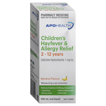 APO HEALTH Children's Antihistamine Allergy Relief 1mg 100mL