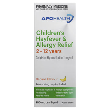 APO HEALTH Children's Antihistamine Allergy Relief 1mg 100mL